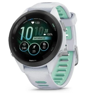 Reloj Garmin Inteligente GPS Forerunner 265 music Blanco/Menta