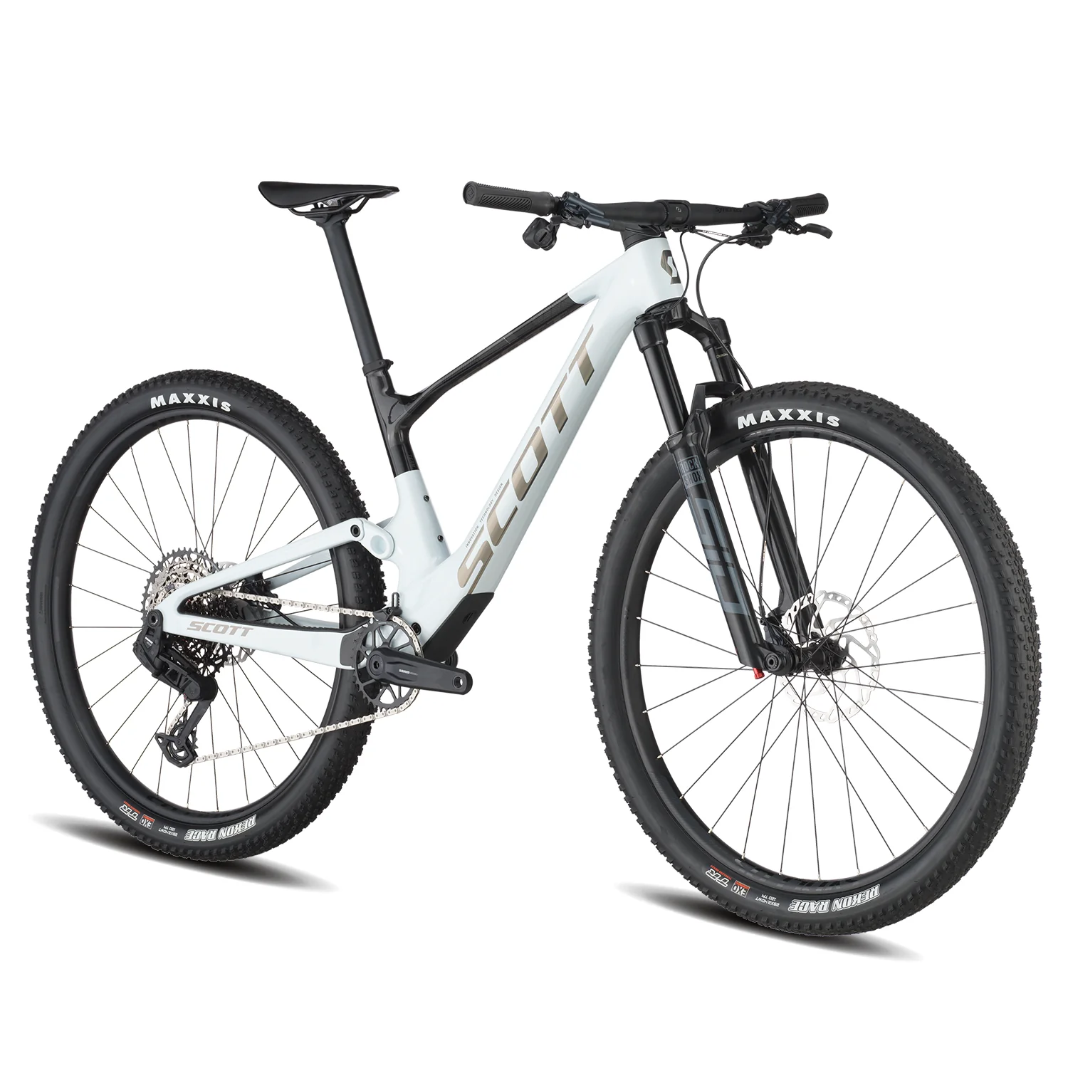 Bicicleta Scott Spark RC Team Sram AXS 12V. H. RockSHox SID Cumulus White/Carbon Black