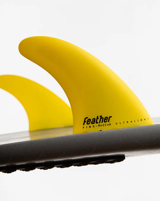 QUILLAS FEATHER FINS ULTRALIGHT YELLOW DUAL TAB - Imagen 5