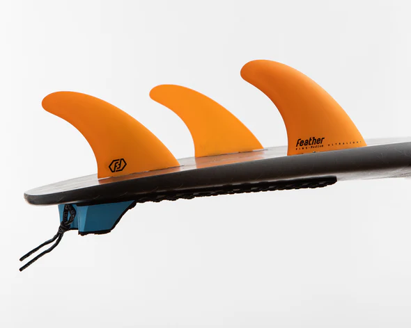 QUILLAS FEATHER FINS ULTRALIGHT YELLOW DUAL TAB - Imagen 4