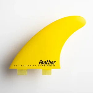 QUILLAS FEATHER FINS ULTRALIGHT YELLOW DUAL TAB