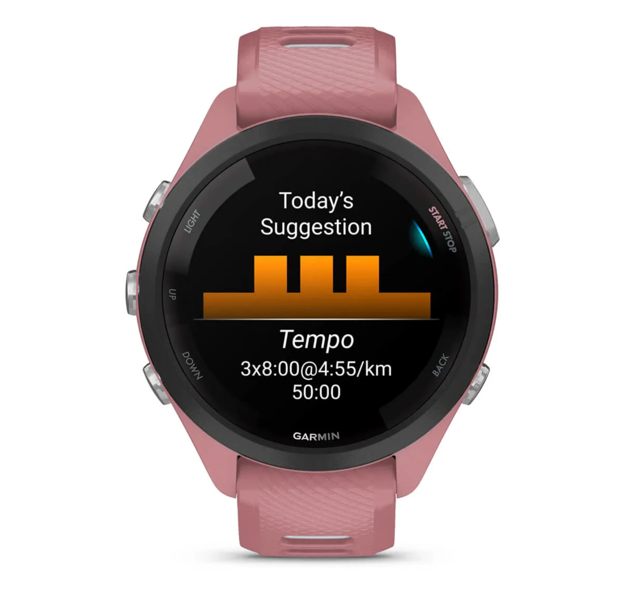 Reloj Garmin Inteligente GPS Forerunner 265 music Rosado/Blanco - Imagen 8