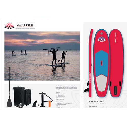 Pack de Paddle surf Ari Nui Mahana 10.0 Aqua - Imagen 3