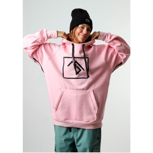 Sudadera de snowboard Brethren M.G Hoodies Rosa