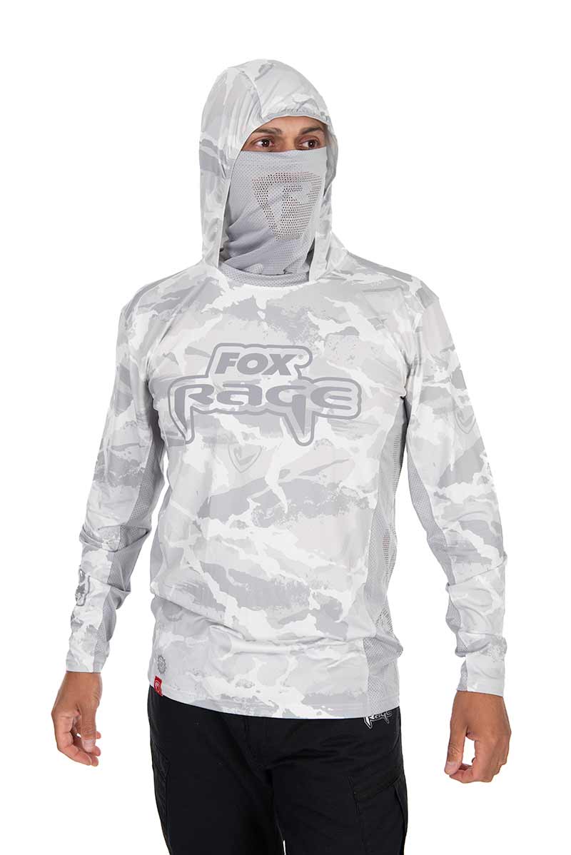 Camiseta técnica con capucha UV Fox Rage Light Camo - Imagen 6