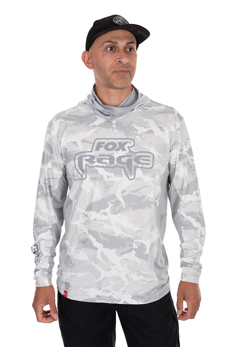Camiseta técnica con capucha UV Fox Rage Light Camo - Imagen 3