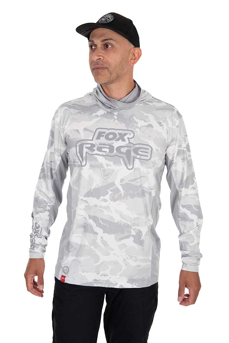 Camiseta técnica con capucha UV Fox Rage Light Camo - Imagen 4