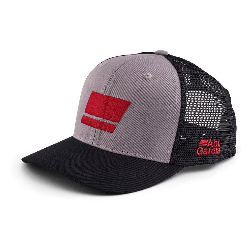 Gorra Abu Garcia Flag Trucker Gris Negro - Imagen 3