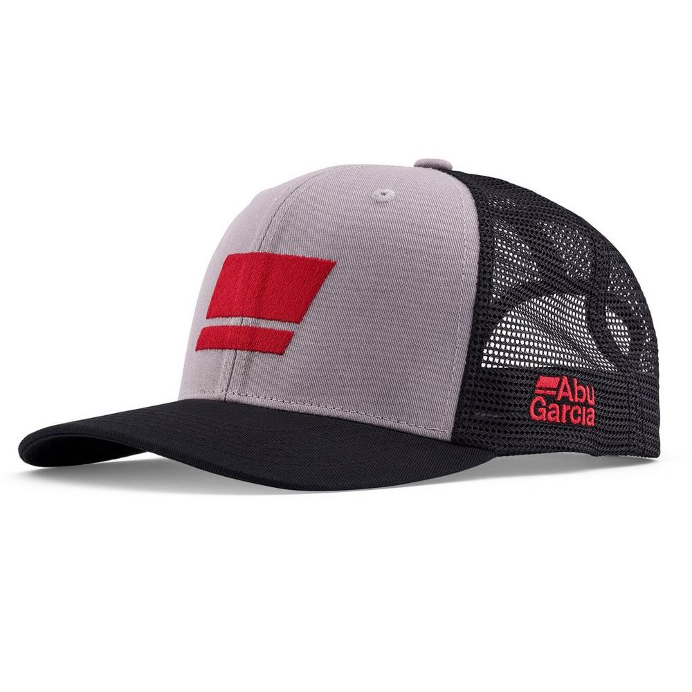 Gorra Abu Garcia Flag Trucker Gris Negro - Imagen 6