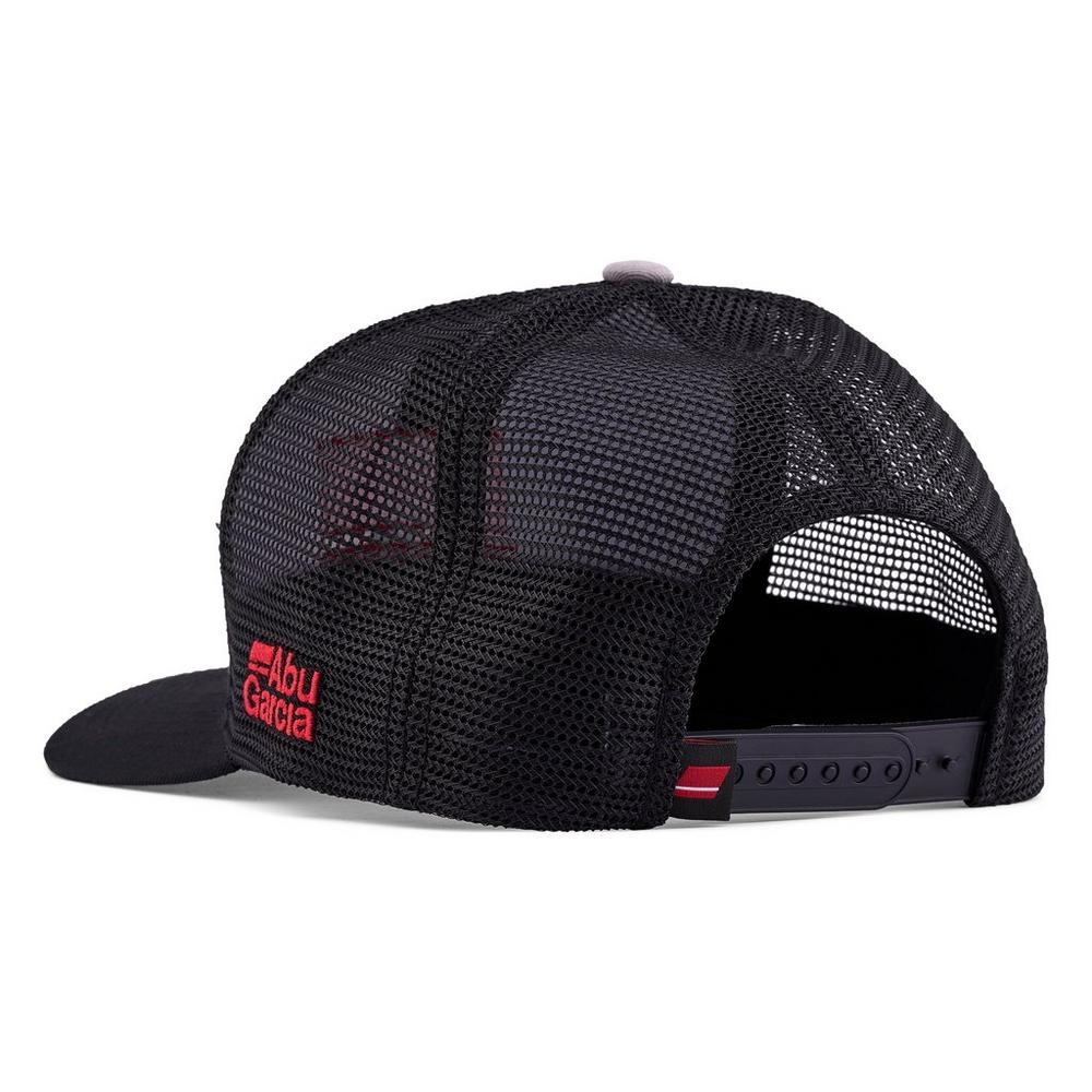 Gorra Abu Garcia Flag Trucker Gris Negro - Imagen 5