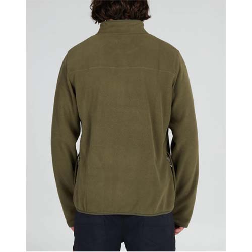 Sudadera Salty Crew Ebbtide 1/2 oliva - Imagen 3